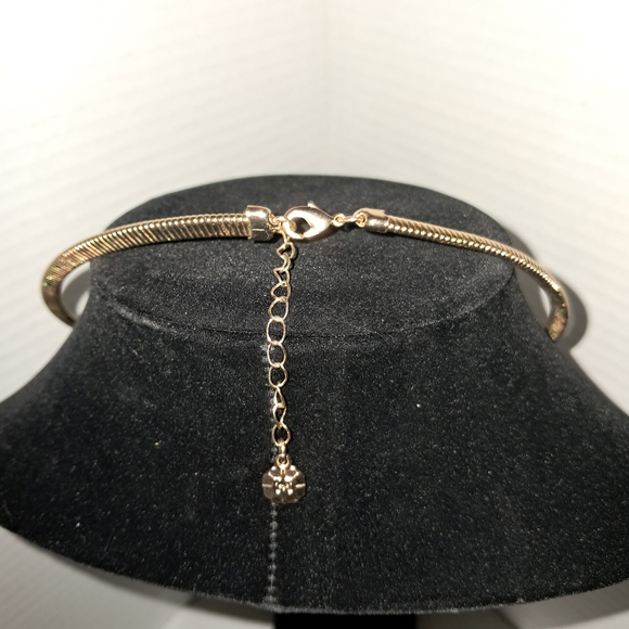 Monet Gold/Silver Pendant Flat Snake Necklace Vintage - Picture 2 of 4